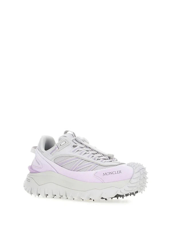 Moncler Purple Low Top Sneakers - Image 2