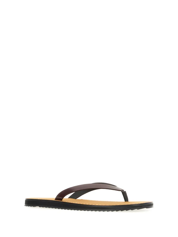The Row Burgundy Flip Flops - Image 2
