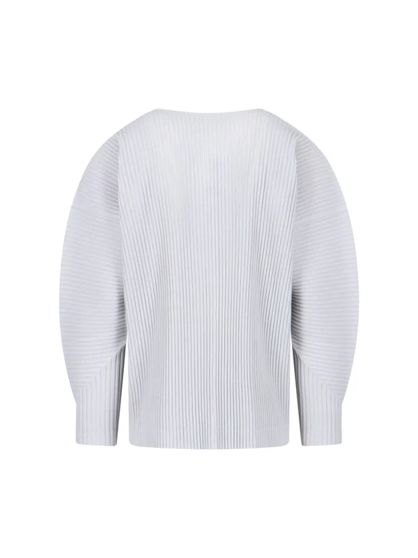 Homme Plisse Issey Miyake Grey Cardigans - Image 2