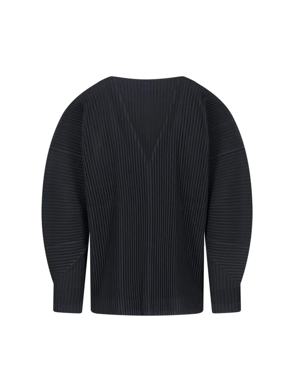 Homme Plisse Issey Miyake Black Cardigans - Image 2