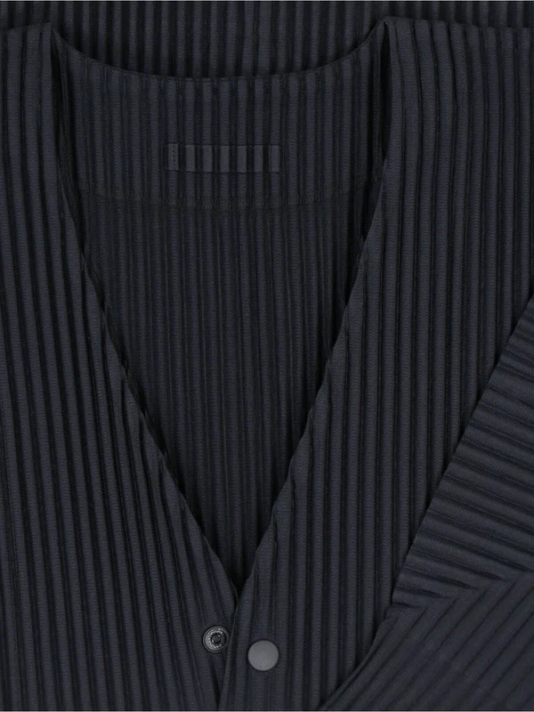 Homme Plisse Issey Miyake Black Cardigans - Image 3