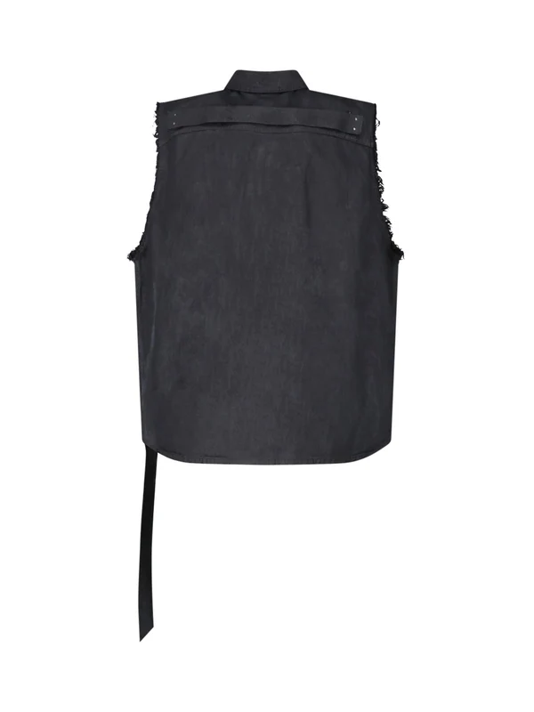 Rick Owens Drkshdw Black Vests - Image 2
