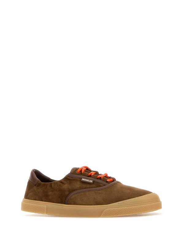 Moncler Brown Low Top Sneakers - Image 2