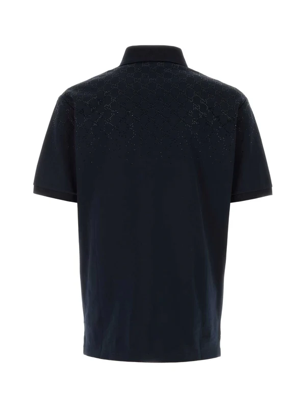 Gucci Navy Polo Shirts - Image 2