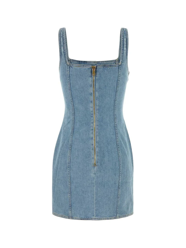 Balmain Blue Mini Dress - Image 2
