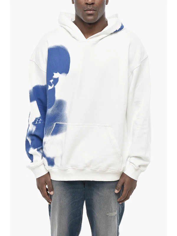 Diesel White Hoodies - Image 2