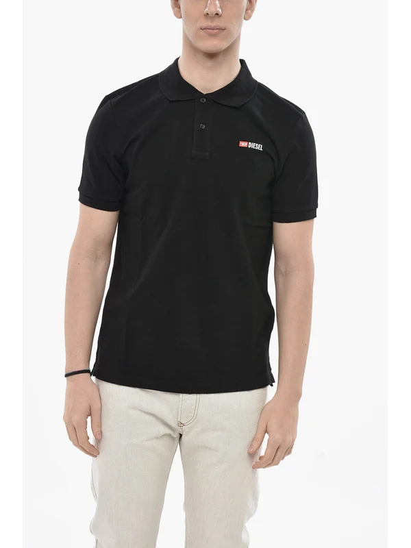 Diesel Black Polo Shirts - Image 2
