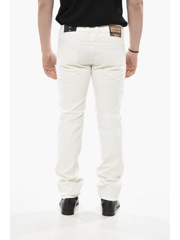 Diesel White Denim Pants - Image 3