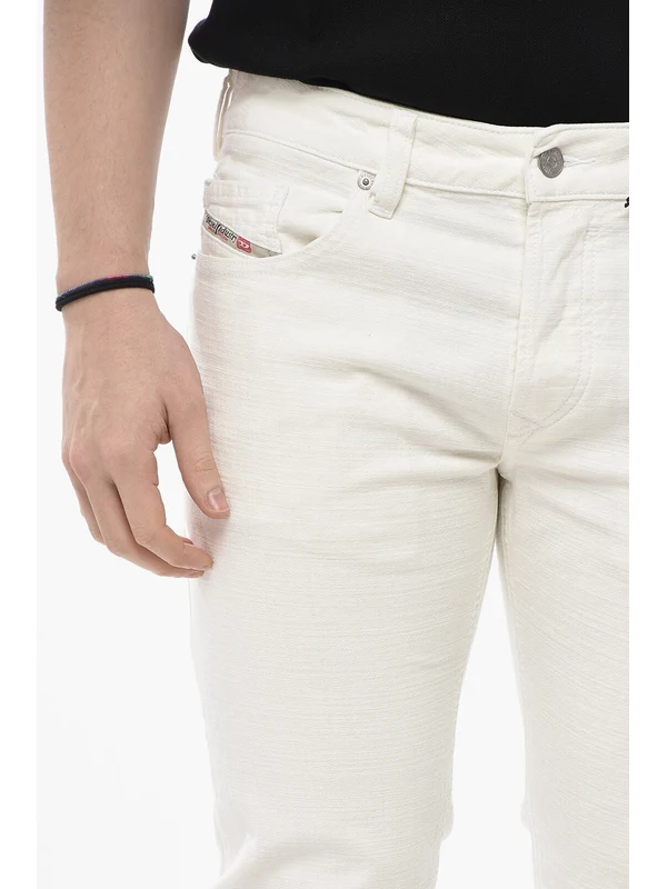 Diesel White Denim Pants - Image 4