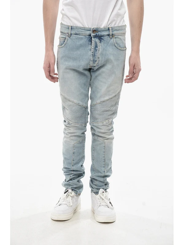 Balmain Blue Denim Pants - Image 2