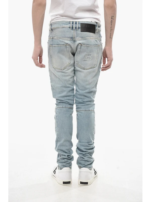 Balmain Blue Denim Pants - Image 3