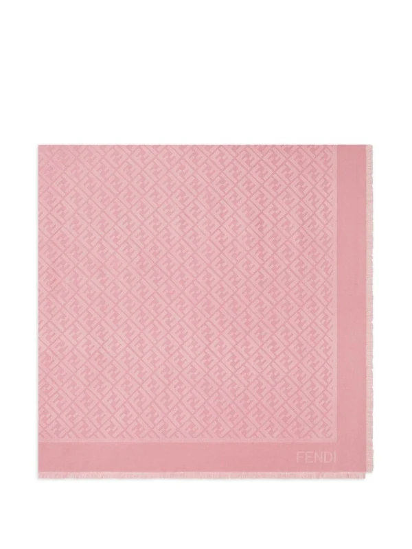 Fendi Pink Wool Mufflers - Image 3