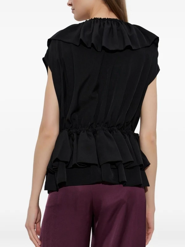 Dries Van Noten Black Sleeveless - Image 4