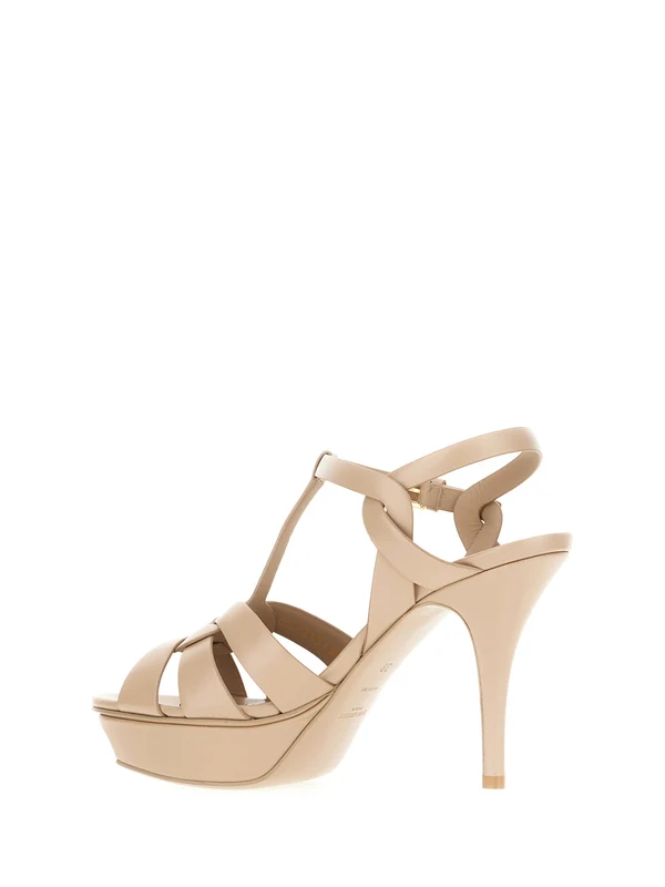 Saint Laurent Beige Sandal Heels - Image 3