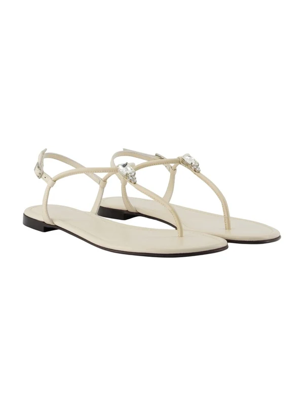 Giuseppe Zanotti Beige Flip Flops - Image 2