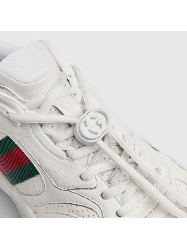 Gucci White Low Top Sneakers - Image 4