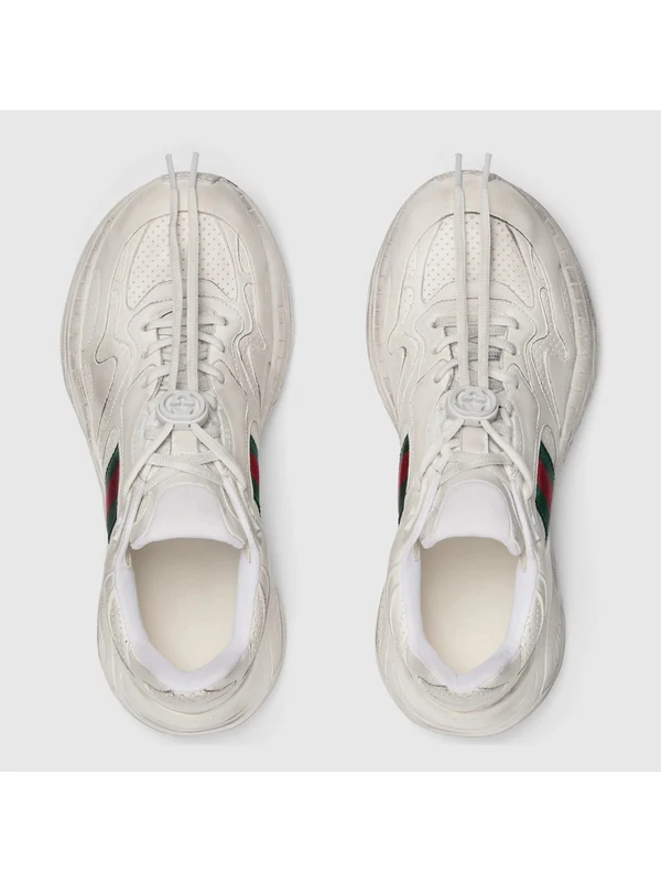 Gucci White Low Top Sneakers - Image 5