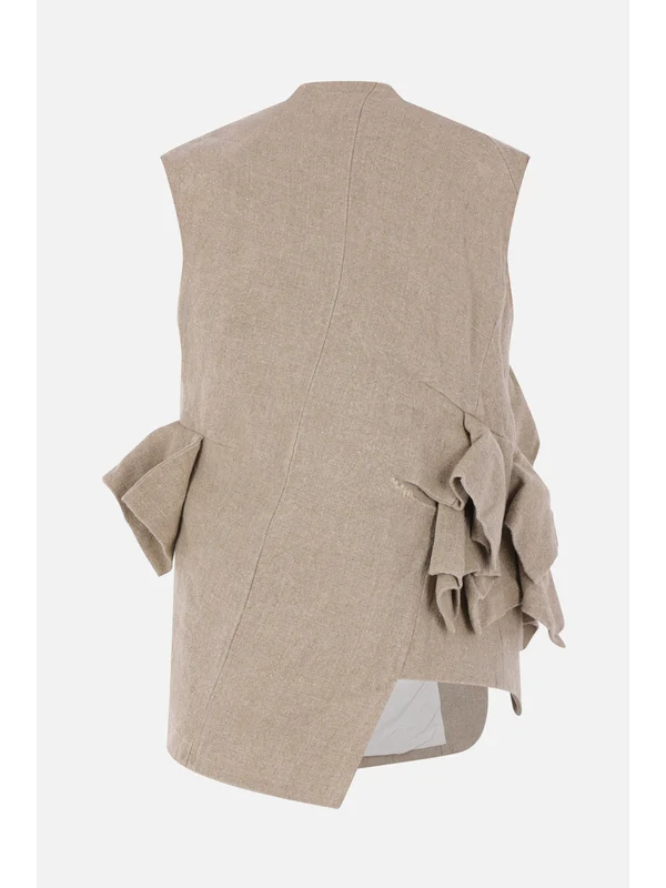 Comme Des Garcons Beige Vests - Image 2