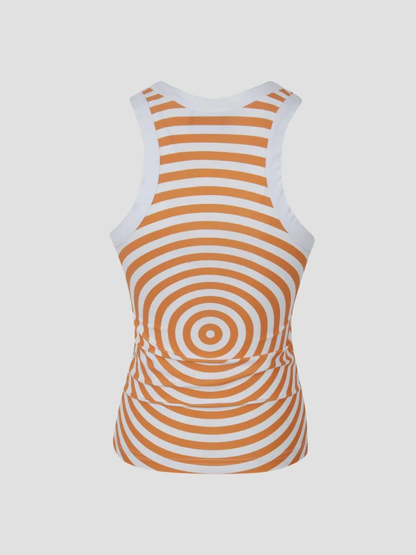 Jean Paul Gaultier Orange White Sleeveless - Image 2