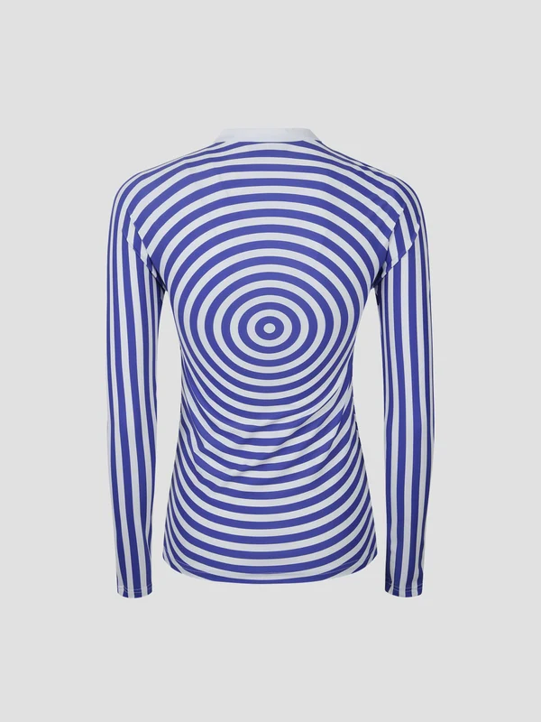 Jean Paul Gaultier Blue White Long Sleeve - Image 2