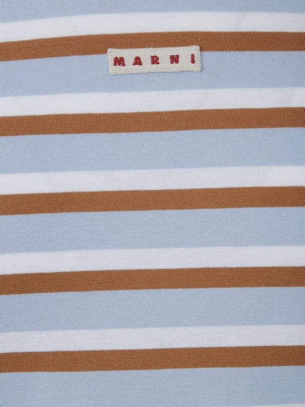 Marni Blue Striped Half Sleeve - Image 3