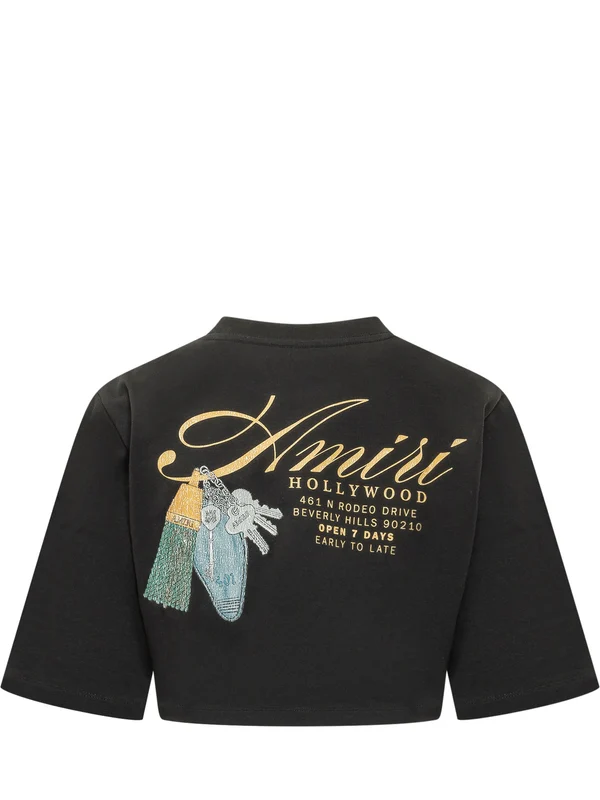 Printing Crop Short Sleeve T Shirt - Image 2