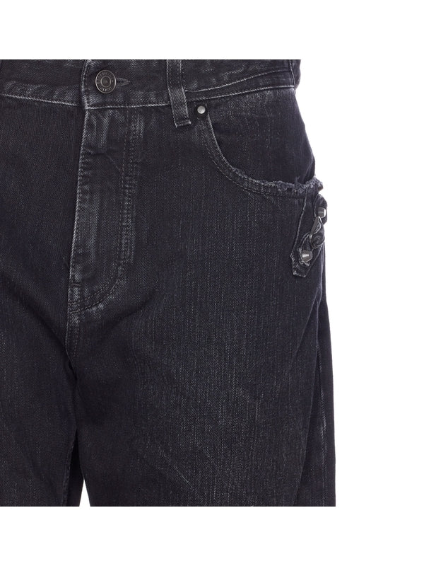 Balenciaga Black Denim Pants - Image 4