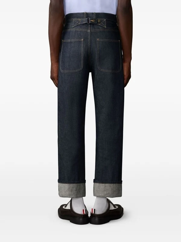 Thom Browne Navy Denim Pants - Image 3