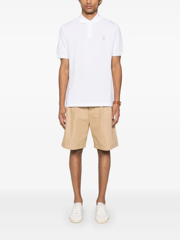 Brunello Cucinelli White Polo Shirts - Image 2