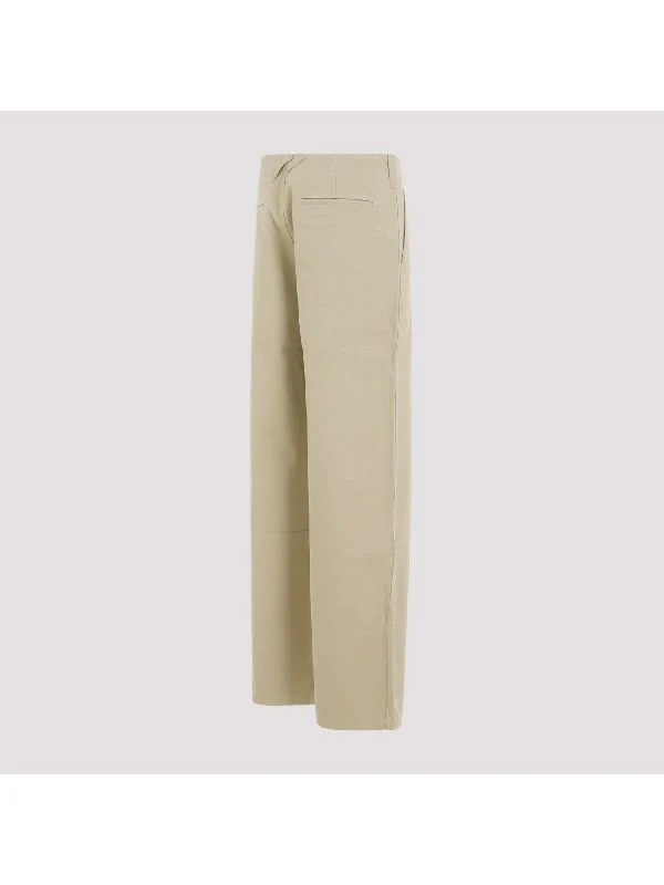 Cotton Wide Chino Pants - Image 3