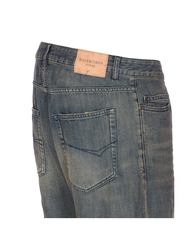 Balenciaga Blue Denim Pants - Image 3