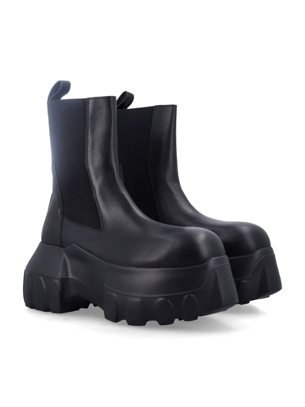 Rick Owens Black Chelsea Boots - Image 2