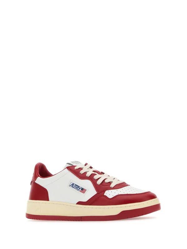 Autry White Red Low Top Sneakers - Image 2