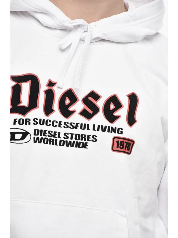 Diesel White Hoodies - Image 4