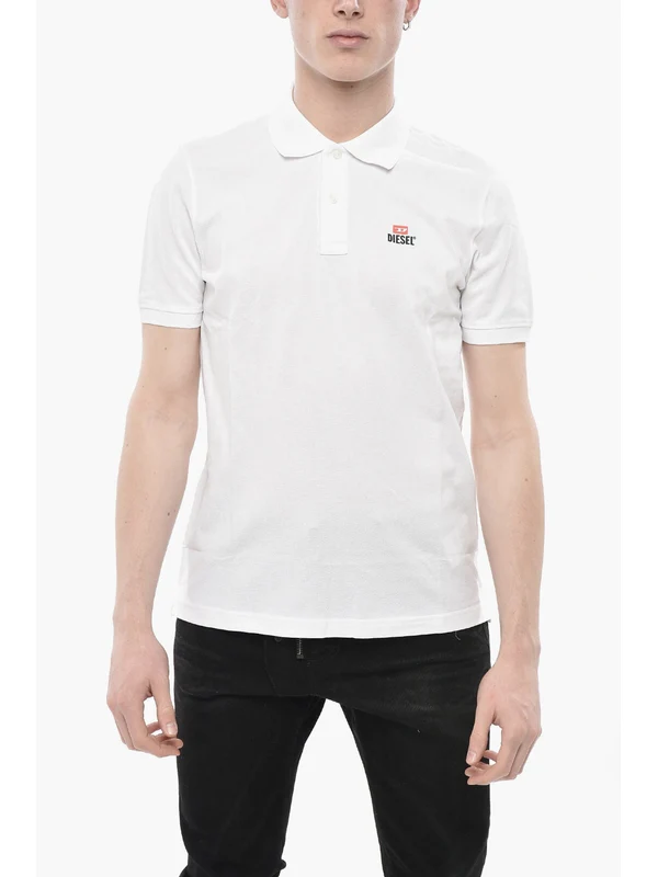 Diesel White Polo Shirts - Image 2