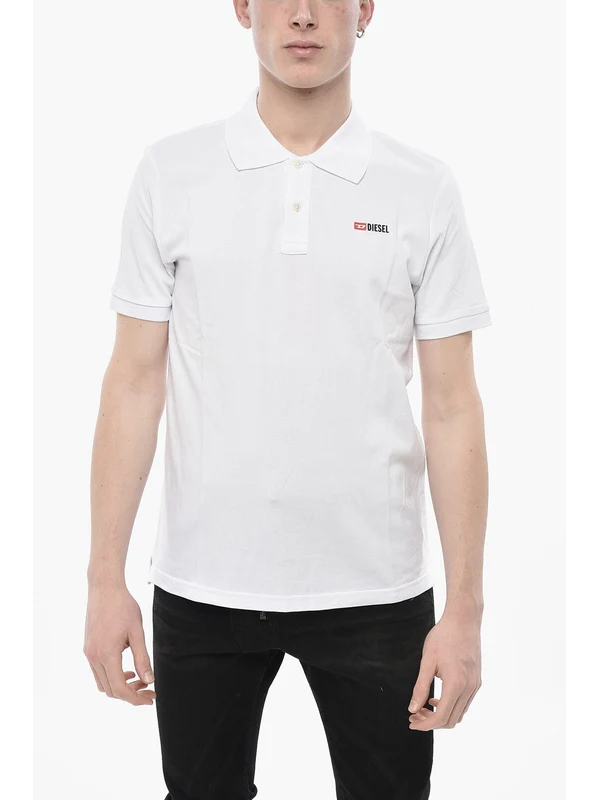 Diesel White Polo Shirts - Image 2