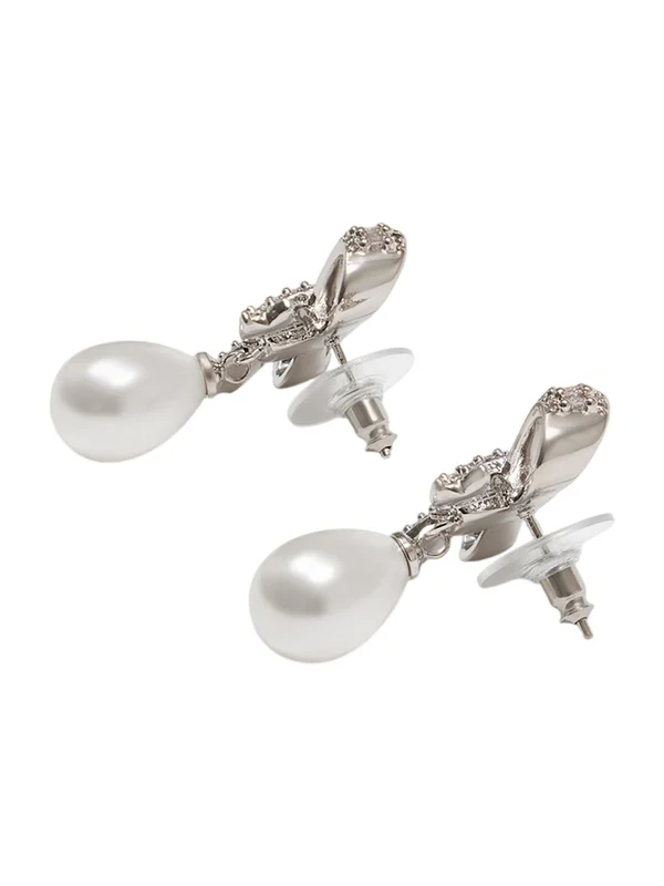 Self-Portrait Silver Earrings - Image 2