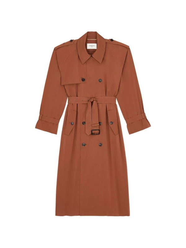 Saint Laurent Brown Trench - Image 2