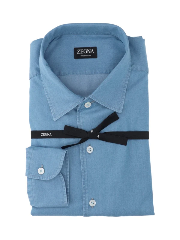 Z Zegna Blue Shirts - Image 3