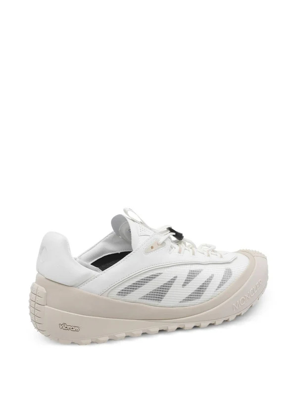 Moncler White Low Top Sneakers - Image 3