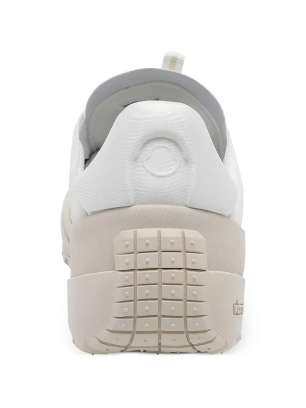 Moncler White Low Top Sneakers - Image 4