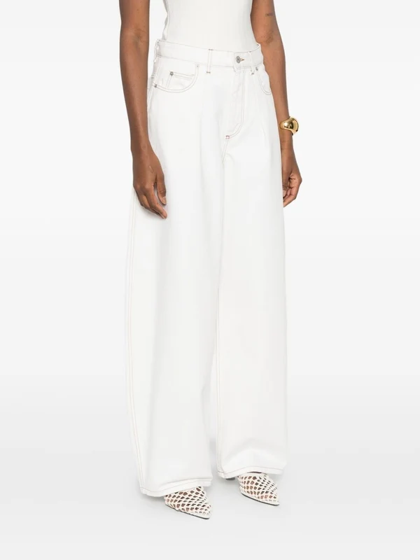 Jacquemus White Denim Pants - Image 3