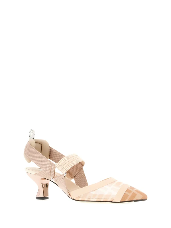 Fendi Ivory Sandal Heels - Image 2