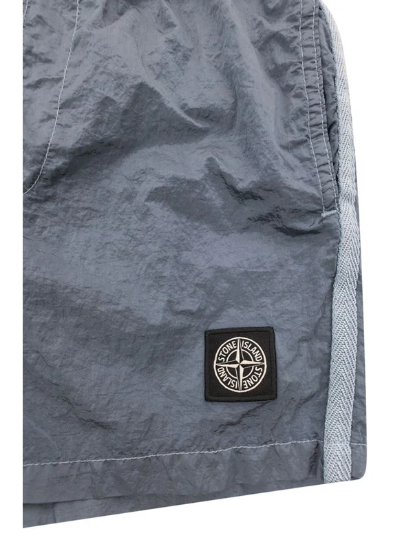 Stone Island Blue Shorts - Image 3