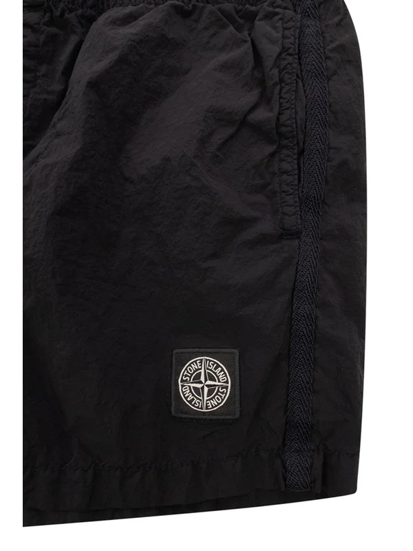 Stone Island Navy Shorts - Image 3