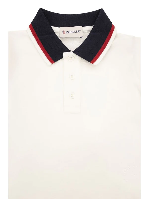 Moncler Ivory Polo Shirts - Image 3