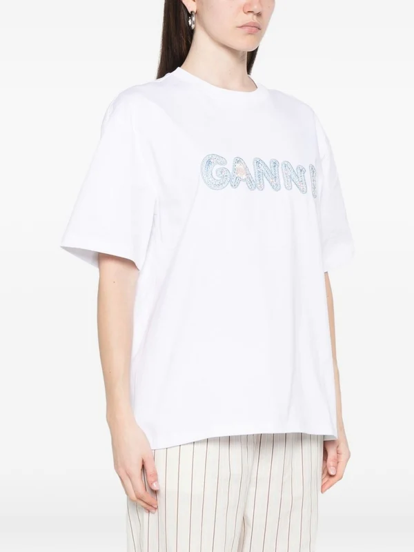 Ganni White Half Sleeve - Image 3