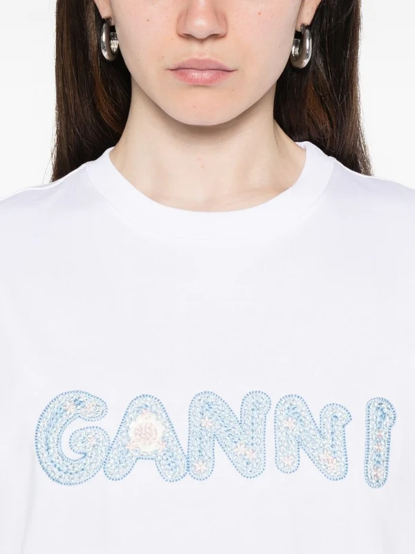 Ganni White Half Sleeve - Image 5