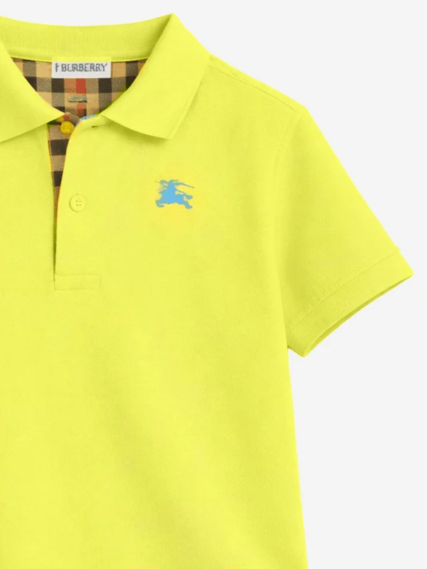 Burberry Yellow Polo Shirts - Image 3