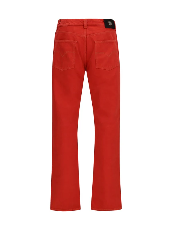 Versace Red Trousers - Image 2